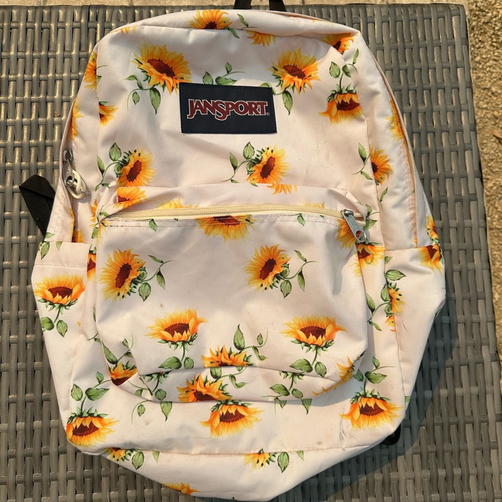 Jansport Kids Backpack with Sunflower Print